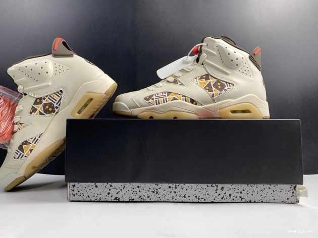 Rep Onekick Jordan (2020) CZ4152-100 Brown Sail 6 AIR Quai54 Retro 0810